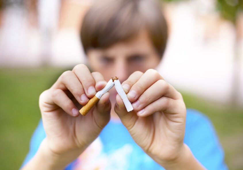 să te laşi de fumat brusc