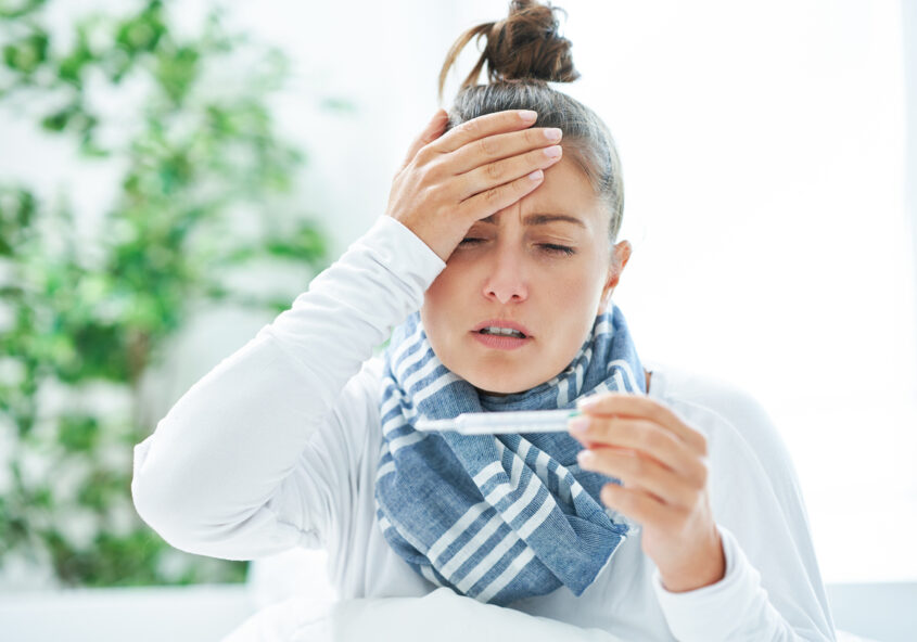 durere de cap de la răceală